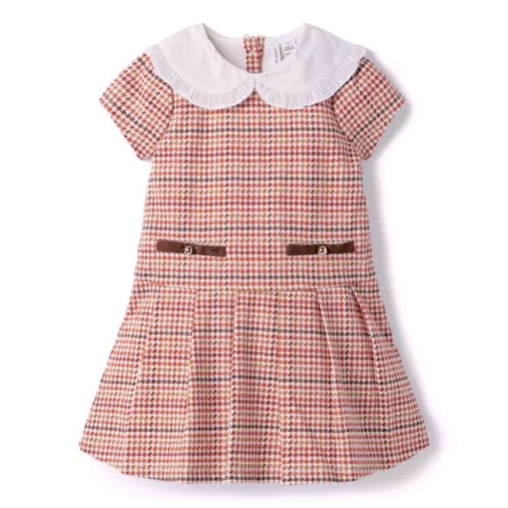 COPY - Janie & Jack HOUNDSTOOTH PLAID PONTE DRESS